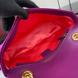 GG Marmont Purple-red Velvet Shoulder Backpack