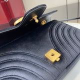 New GG GG Marmont Patent Leather Chain Bag