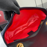 GG Marmont Black Velvet Chain Backpack