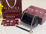 New GG Marmont Patent Leather Chain Bag