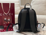 Full-Grain Leather Embossed Backpack
