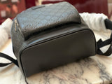 Full-Grain Leather Embossed Backpack