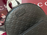 Full-Grain Leather Embossed Backpack