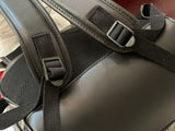 Full-Grain Leather Embossed Backpack