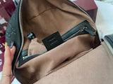 Full-Grain Leather Embossed Backpack