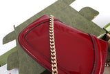 Blondie Burgundy Patent Leather Shoulder Bag