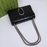 Dionysus Bag by Sabato de Sarno: Light Gray Patent