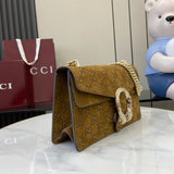Dionysus Small Shoulder Bag, Newly Revamped in Brown
