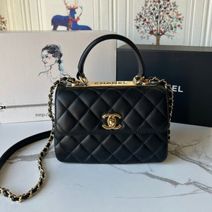CC Flap Bag With Top Handle AS1174