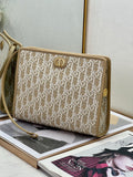 Oblique Canvas Clutch - Iconic Monogram Design Timeless Style