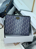 Oblique Canvas Clutch