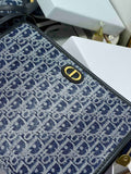 Oblique Canvas Clutch