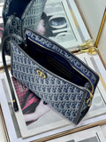 Oblique Canvas Clutch