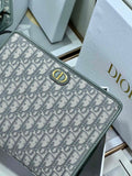 Oblique Canvas Clutch with Signature Monogram Pattern