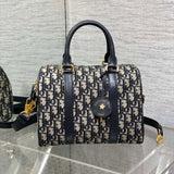 Groove 25 Boston Mini Classic Blue Oblique, Retro - Chic & Versatile