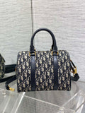 Groove 25 Boston Mini Classic Blue Oblique, Retro - Chic & Versatile