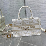 New Autumn - Winter Tote Mini Strap Version, Butterfly Embroidery, In Stock