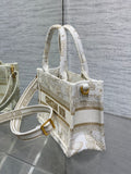 New Autumn - Winter Tote Mini Strap Version, Butterfly Embroidery, In Stock