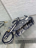 New Autumn-Winter Tote Strap Version, Toile de Jouy Tiger, Practical & Chic