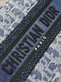 New Denim Tote Mini Oblique Stone-Washed, Strap Version, In Stock