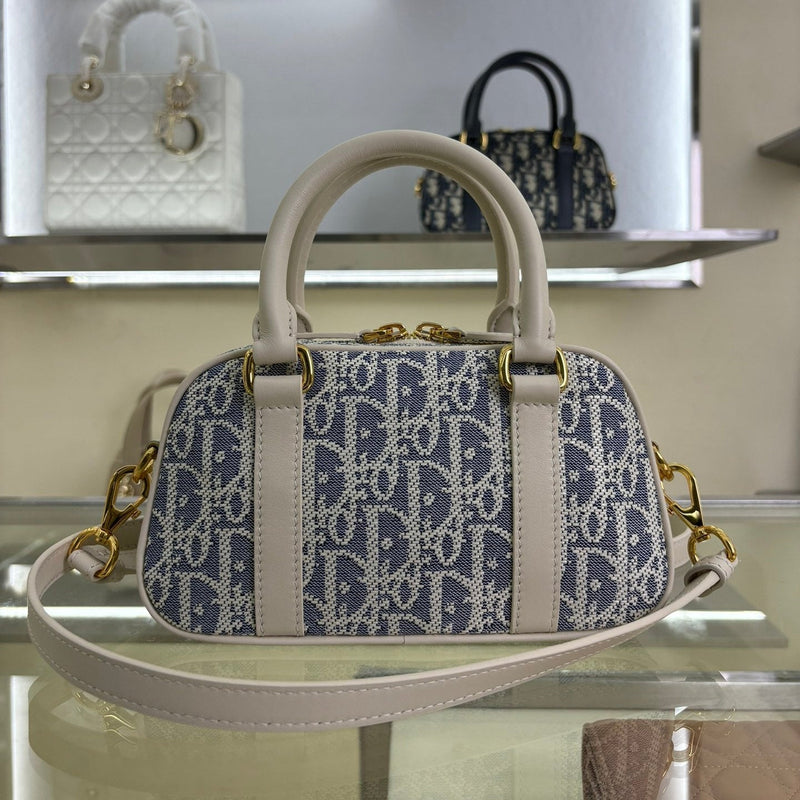 D-Vibe East-West Micro Bag - Denim Oblique 2025 New