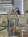 D-Vibe East-West Micro Bag - Denim Oblique 2025 New