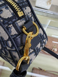 D-Vibe Micro Bag 2025 SS Denim Oblique, Adjustable Strap