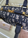 D-Vibe Micro Bag 2025 SS Denim Oblique, Adjustable Strap
