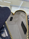 D-Vibe Micro Bag 2025 SS Denim Oblique, Adjustable Strap