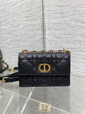 Miss Caro Chain Bag Cannage Stitching, Versatile Straps