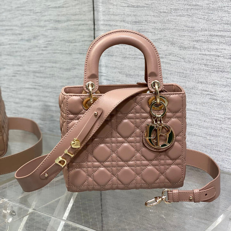 Lady 4 - Grid Dusty Pink New Monogram Strap, 6 Letters In Stock