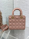 Lady 4 - Grid Dusty Pink New Monogram Strap, 6 Letters In Stock