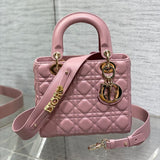 Lady 4-Grid Retro Pink New Monogram Strap, 6 Letters In Stock