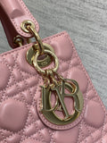 Lady 4-Grid Retro Pink New Monogram Strap, 6 Letters In Stock