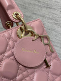 Lady 4-Grid Retro Pink New Monogram Strap, 6 Letters In Stock