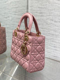 Lady 4-Grid Retro Pink New Monogram Strap, 6 Letters In Stock