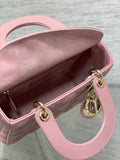 Lady 4-Grid Retro Pink New Monogram Strap, 6 Letters In Stock