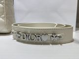 Lady 4-Grid White Parchment Silver Buckle In Stock! Spring/Summer New Color