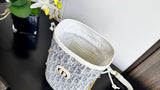 Miss Caro Latest Lucky Bag Drawstring, Blue Oblique, Bucket Bag & Style