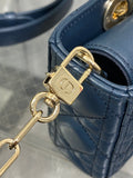 D-joy Small in Dark Blue 2 Straps, Stylish Diamond Design