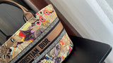 Christmas Basket Bag Coffee Brown, Gradient Butterflies & French Flair