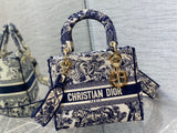Dark Blue Lady Tiger Sculptural Embroidery, Retro-Chic & Romantic
