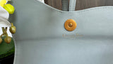 Saddle WOC Chain Bag Gray Oblique, Letter Clasp & Practical Design
