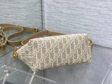 Natural Color Bento Bag Monogram Embroidery, Lightweight & Practical