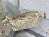 Natural Color Bento Bag Monogram Embroidery, Lightweight & Practical