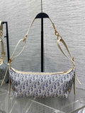Journey Raffia Sky-blue Hobo, Gold Letters & Versatile Summer Design
