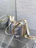 Journey Raffia Sky-blue Hobo, Gold Letters & Versatile Summer Design