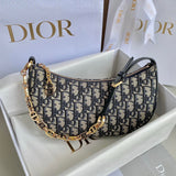 Lounge Armpit Bag Monogram Crescent, Adjustable Chain & Retro French