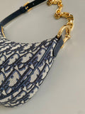 Lounge Armpit Bag Monogram Crescent, Adjustable Chain & Retro French