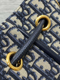 Blue Oblique Nolita Gold Handle, Detachable Strap & Casual Basket